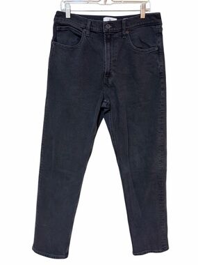 Banana Republic Men's Authentic Straight Denim Jeans Washed Black Size 33 x 34